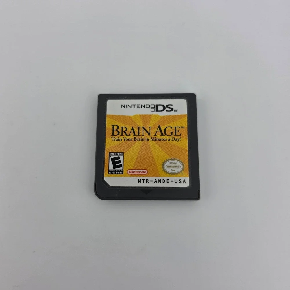 Brain‎ Age Nintendo DS Game Cartridge NTR-005 Train Your Brain Minutes Day